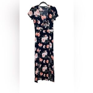 RUE21 floral maxi short sleeves dress size M